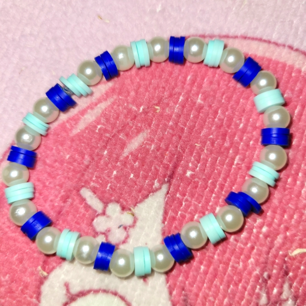 Blue Pearl Bracelet